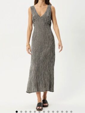 Afends Tully Seersucker Maxi Dress